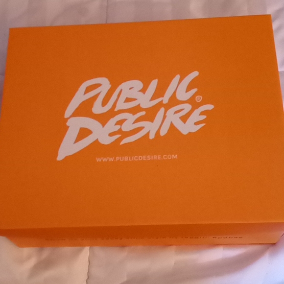 Public Desire Frankie Red Lace Up Heels - Picture 8 of 9